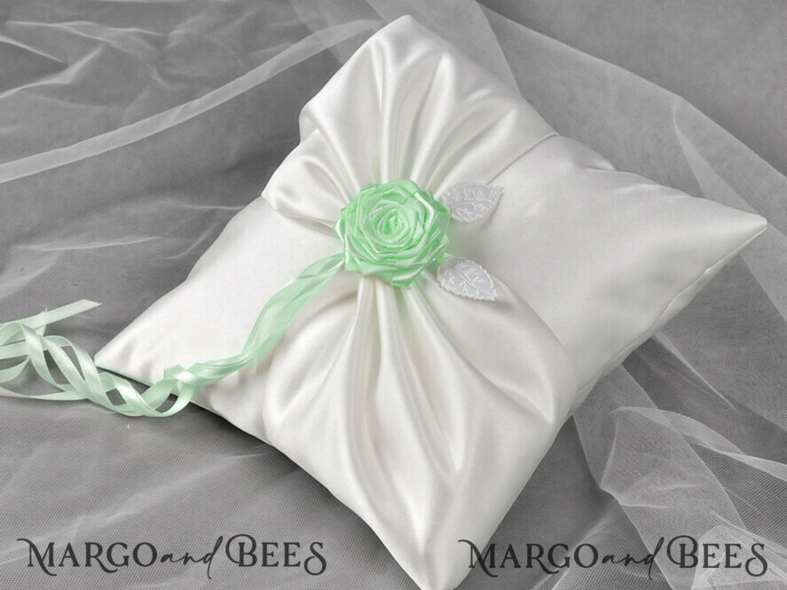 RING BEARER BOXES & PILLOWS elegance ring pillows Classic Wedding Ring Pillow • Embroidered Ring Bearer Pillow • Ring Bearer Pillow Presonalised