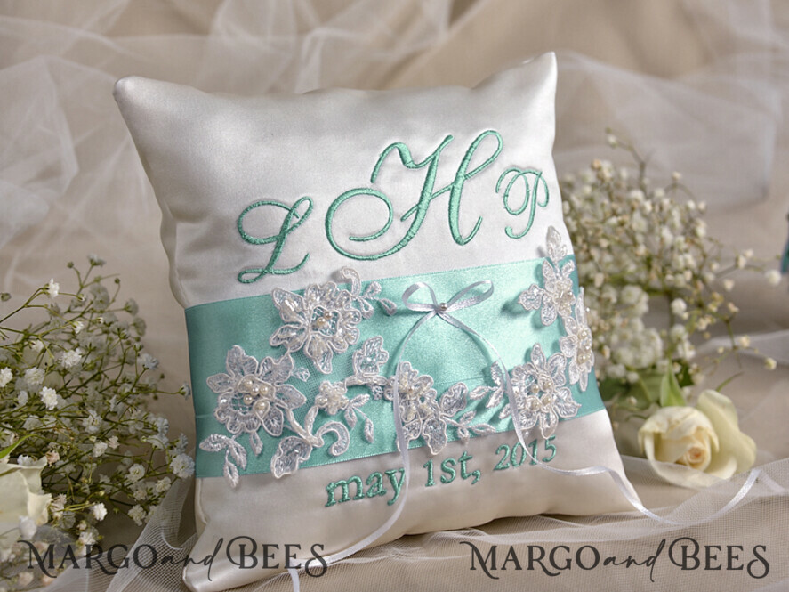 RING BEARER BOXES & PILLOWS elegance ring pillows Handmade Elegance Wedding Ring Pillow • Classic Ring Bearer Pillow • Custom Glamour Ring Bearer