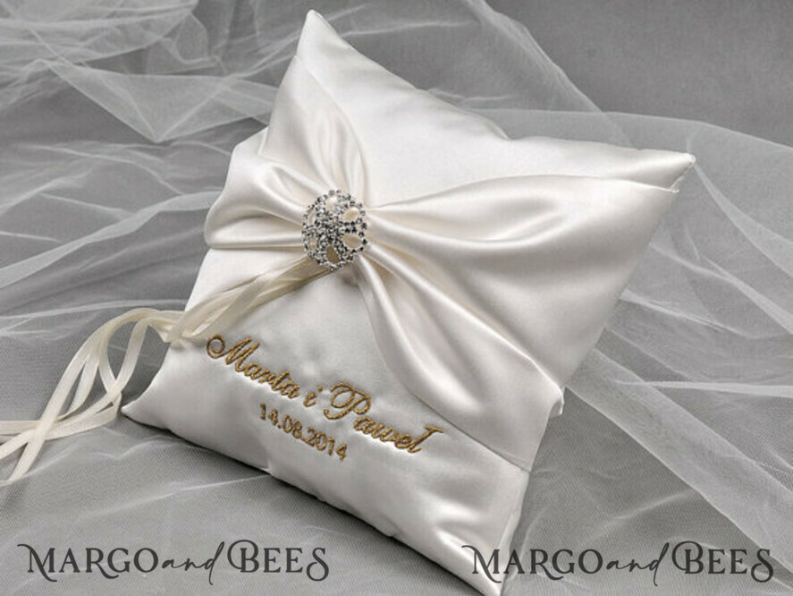 RING BEARER BOXES & PILLOWS elegance ring pillows Handmade Elegance Wedding Ring Pillow • Classic Ring Bearer Pillow • Custom Glamour Ring Bearer