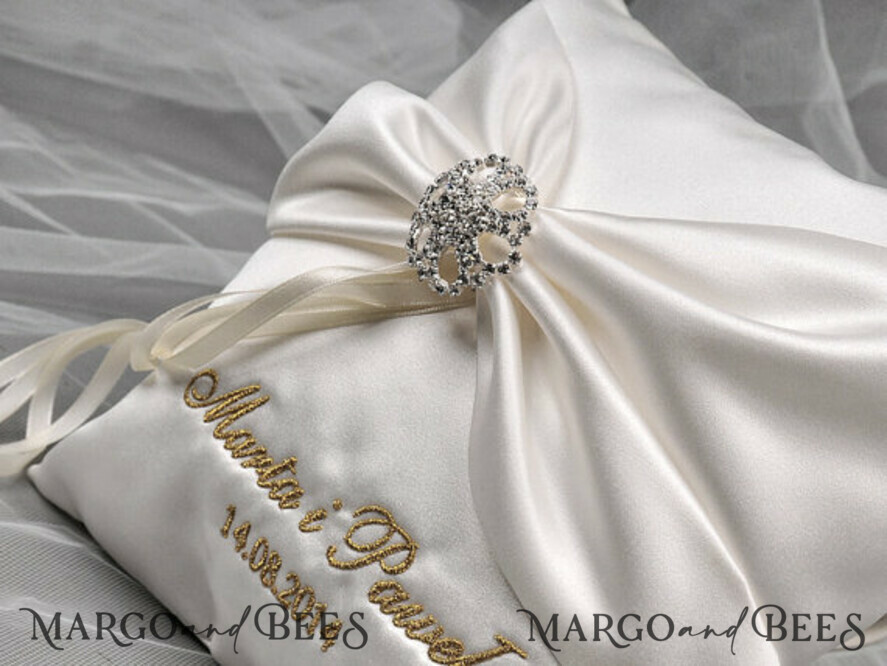 RING BEARER BOXES & PILLOWS elegance ring pillows Handmade Elegance Wedding Ring Pillow • Classic Ring Bearer Pillow • Custom Glamour Ring Bearer