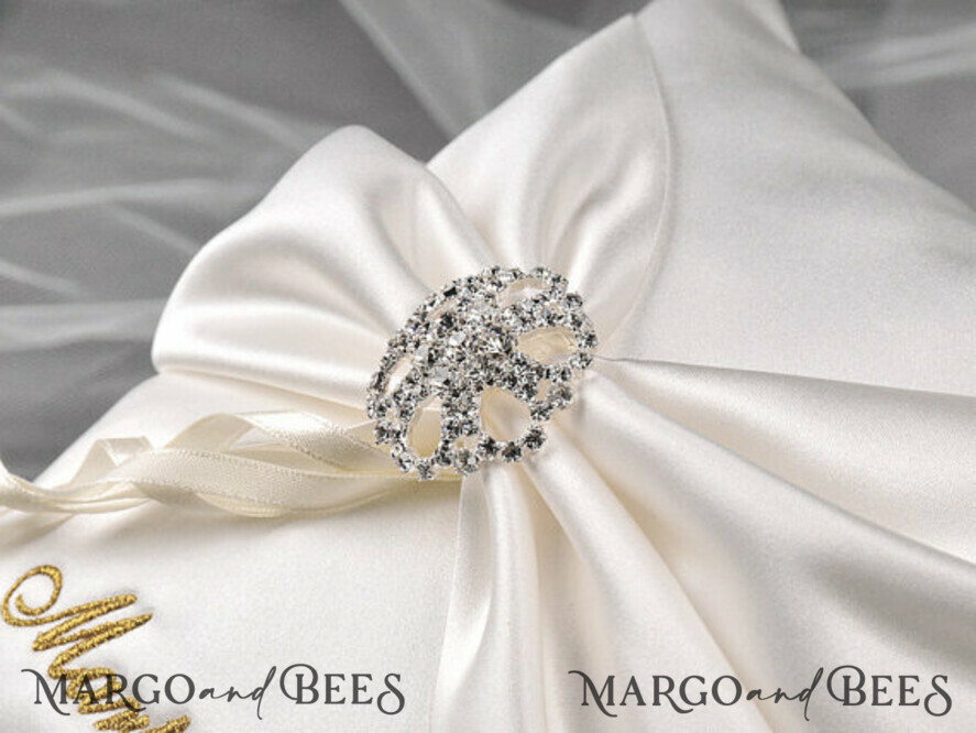 RING BEARER BOXES & PILLOWS elegance ring pillows Handmade Elegance Wedding Ring Pillow • Classic Ring Bearer Pillow • Custom Glamour Ring Bearer