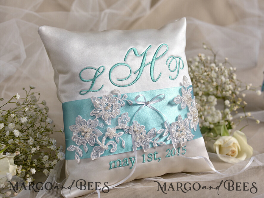 RING BEARER BOXES & PILLOWS elegance ring pillows Elegant Wedding Ring Pillow • Presonalised Ring Bearer Pillow • Custom Wedding Ring Bearer