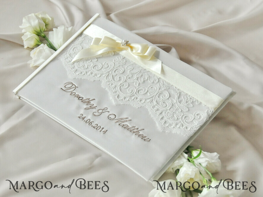 Wedding guestbook for polaroids, white