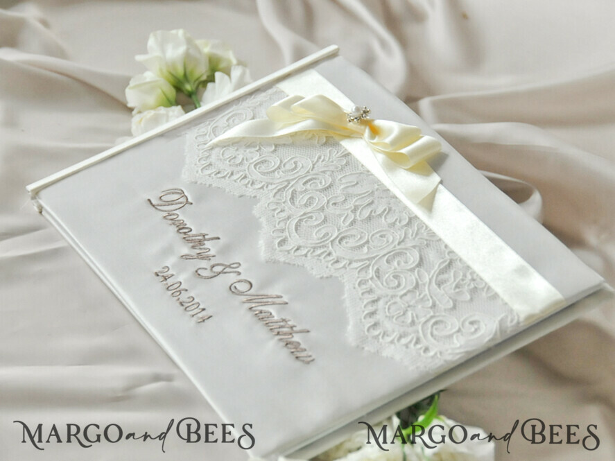 Wedding guestbook for polaroids, white