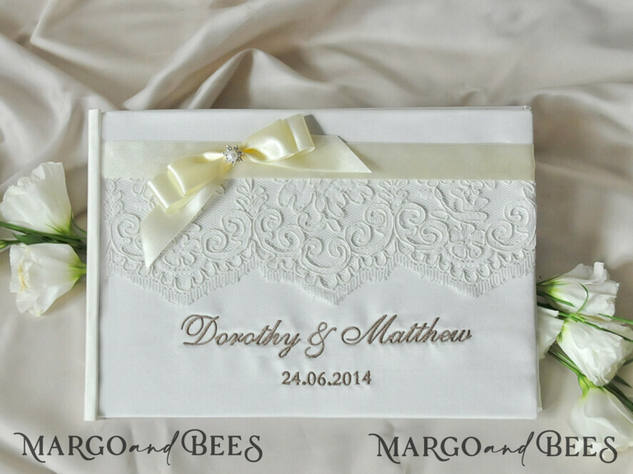 Wedding guestbook for polaroids, white