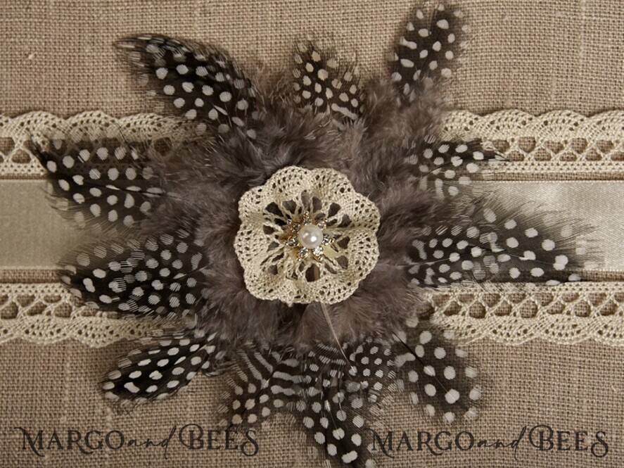 Rerto wedding guestbook, Burlap Vintage Wedding Album Rustic Linen Photo Booth Book