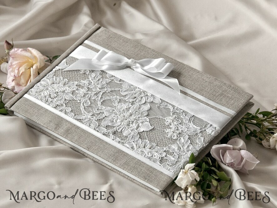 WEDDING GUEST BOOKS Rustic Burlap Linen PhotoBook Luxury Wedding GuestBook, Rustic Instant Photo Book Burlap Instax Wedding Photo Guestbook