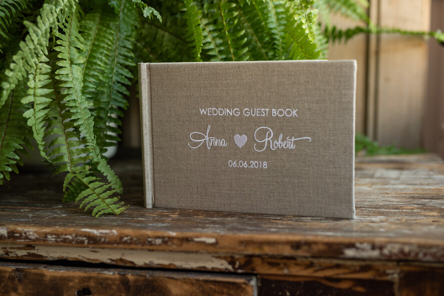 Custom Wedding Guestbook, Vintage Rustic Instant Photo Book Boho Burlap Instax Wedding Photo Guestbook