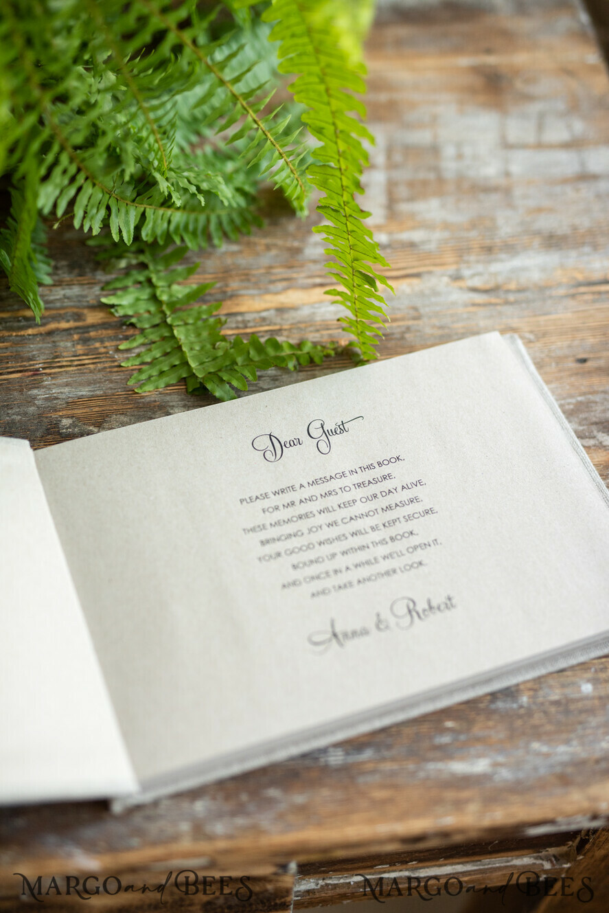 Custom Wedding Guestbook, Vintage Rustic Instant Photo Book Boho Burlap Instax Wedding Photo Guestbook