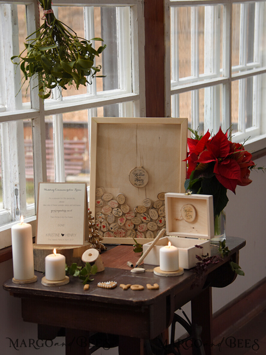 Rerto wedding guestbook, photo frame