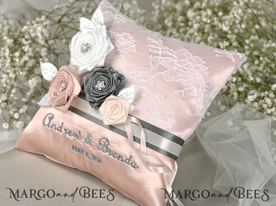 RING BEARER BOXES & PILLOWS vintage ring pillows Vintage wedding Ring Pillow • Custom Ring Bearer Pillow • Boho Glam Ring Bearer
