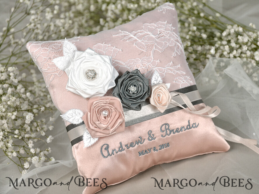 RING BEARER BOXES & PILLOWS vintage ring pillows Vintage wedding Ring Pillow • Custom Ring Bearer Pillow • Boho Glam Ring Bearer