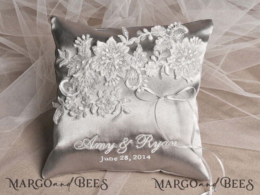 RING BEARER BOXES & PILLOWS vintage ring pillows Handmade Lace Wedding Ring Pillow • Vintage Ring Bearer Pillow • Custom Glamour Ring Bearer