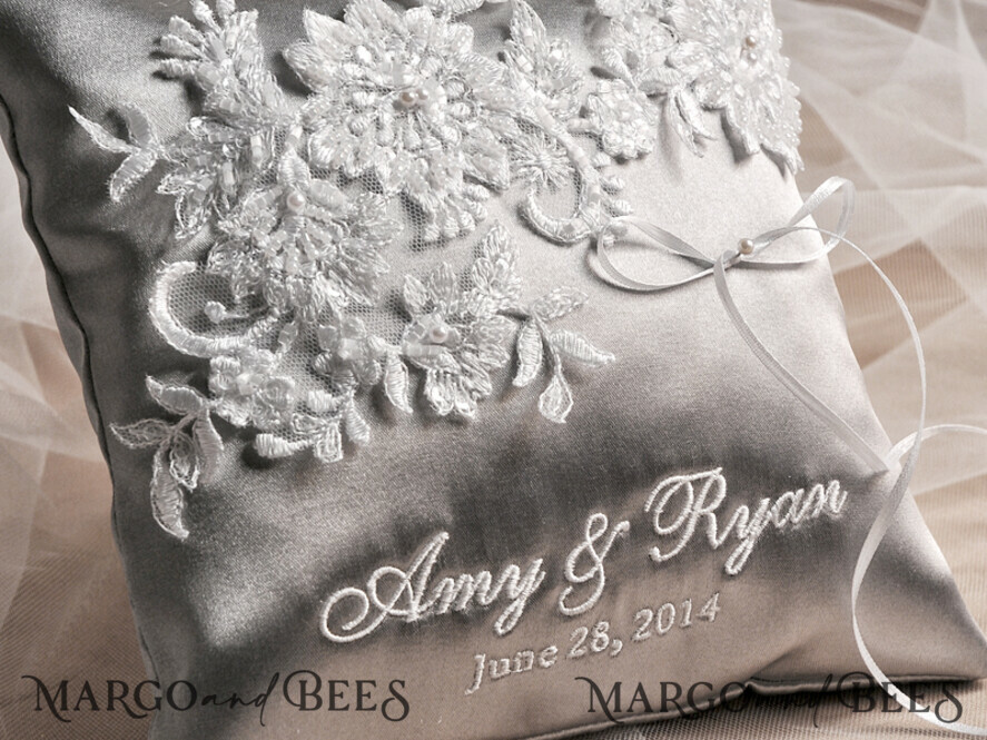 RING BEARER BOXES & PILLOWS vintage ring pillows Handmade Lace Wedding Ring Pillow • Vintage Ring Bearer Pillow • Custom Glamour Ring Bearer