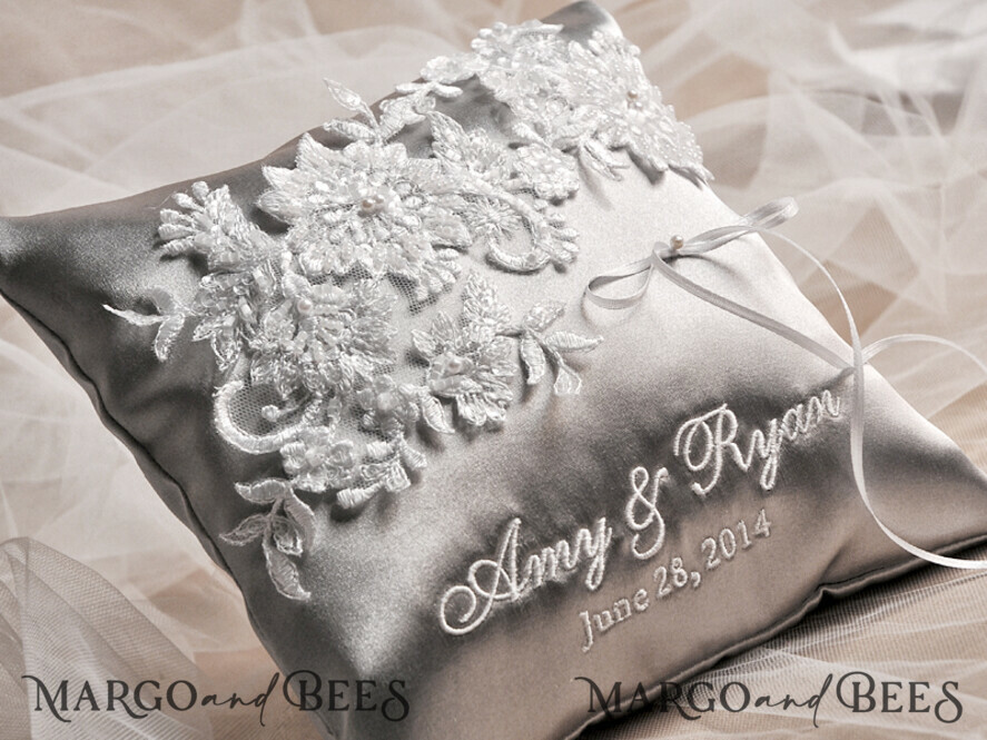 RING BEARER BOXES & PILLOWS vintage ring pillows Handmade Lace Wedding Ring Pillow • Vintage Ring Bearer Pillow • Custom Glamour Ring Bearer