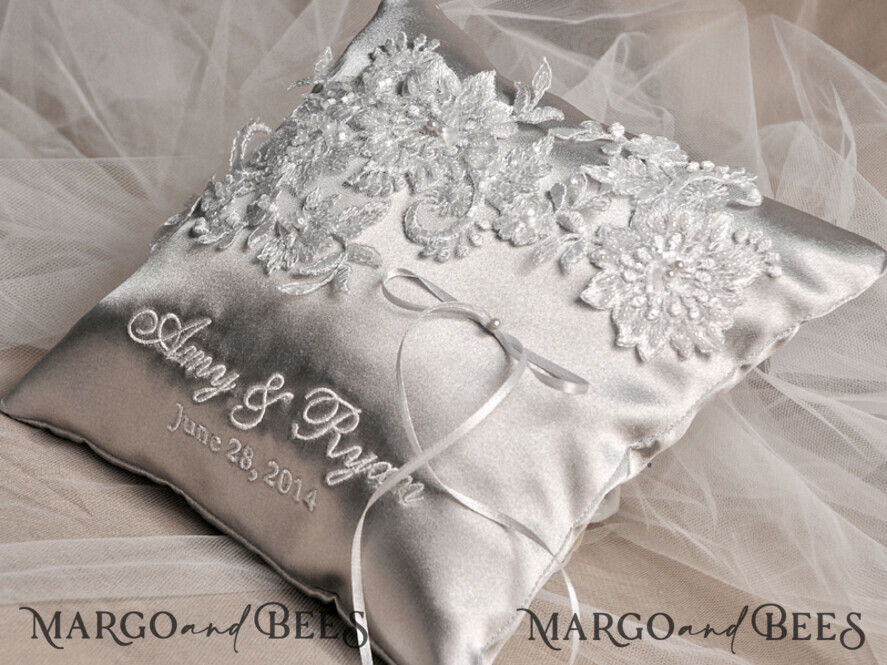 RING BEARER BOXES & PILLOWS vintage ring pillows Handmade Lace Wedding Ring Pillow • Vintage Ring Bearer Pillow • Custom Glamour Ring Bearer