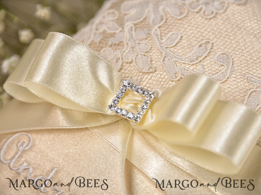 RING BEARER BOXES & PILLOWS vintage ring pillows Vintage Lace Wedding Ring Pillow • Embroidered Ring Bearer Pillow • Ring Bearer Pillow Presonalised
