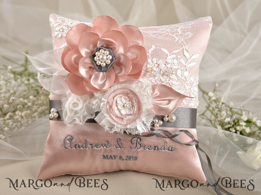 RING BEARER BOXES & PILLOWS vintage ring pillows Handmade Lace Wedding Ring Pillow • Vintage Ring Bearer Pillow • Custom Glamour Ring Bearer