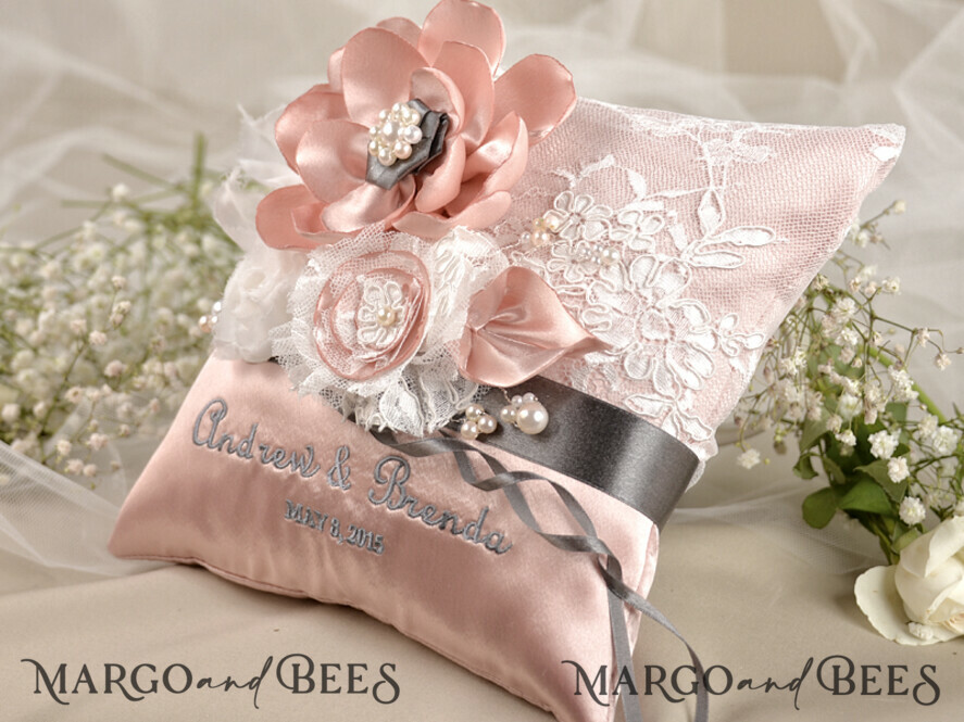 RING BEARER BOXES & PILLOWS vintage ring pillows Handmade Lace Wedding Ring Pillow • Vintage Ring Bearer Pillow • Custom Glamour Ring Bearer