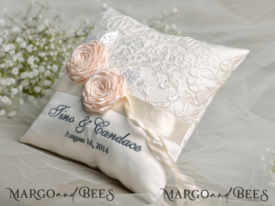 RING BEARER BOXES & PILLOWS vintage ring pillows Vintage wedding Ring Pillow • Custom Ring Bearer Pillow • Boho Glam Ring Bearer