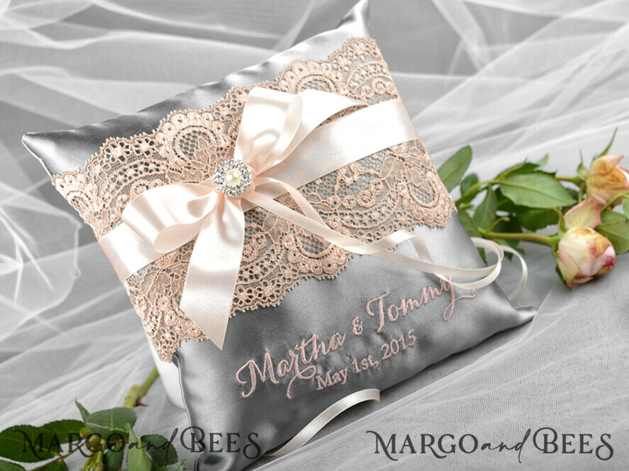 RING BEARER BOXES & PILLOWS vintage ring pillows Wedding Ring Pillow • Presonalised Ring Bearer Pillow • Custom Wedding Ring Bearer