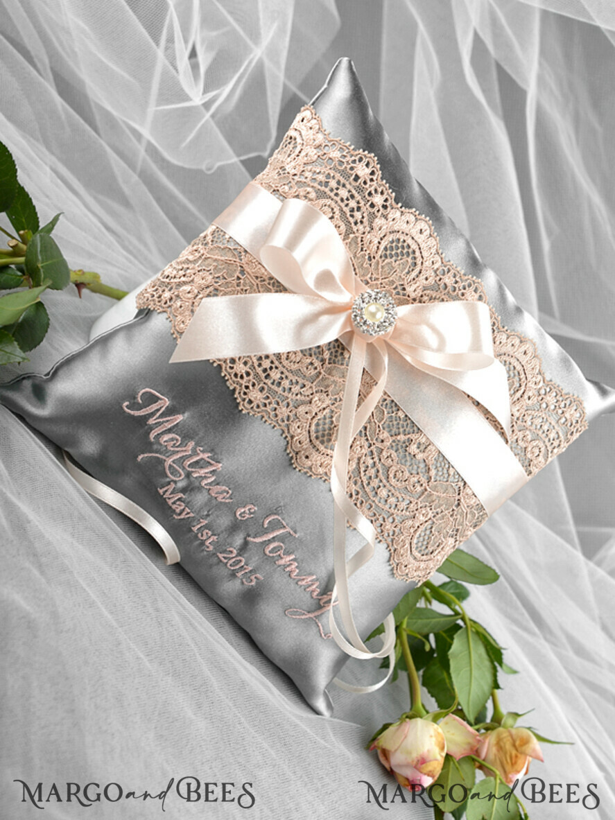 RING BEARER BOXES & PILLOWS vintage ring pillows Wedding Ring Pillow • Presonalised Ring Bearer Pillow • Custom Wedding Ring Bearer