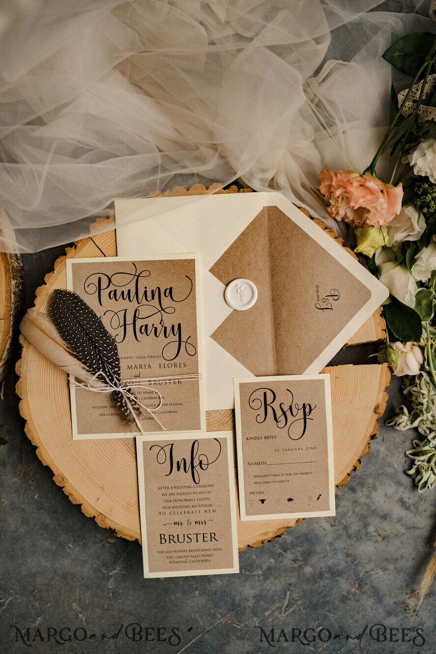 WEDDING INVITATIONS rustic / country / shabby chick Wedding invitations UK barn rustic stationery