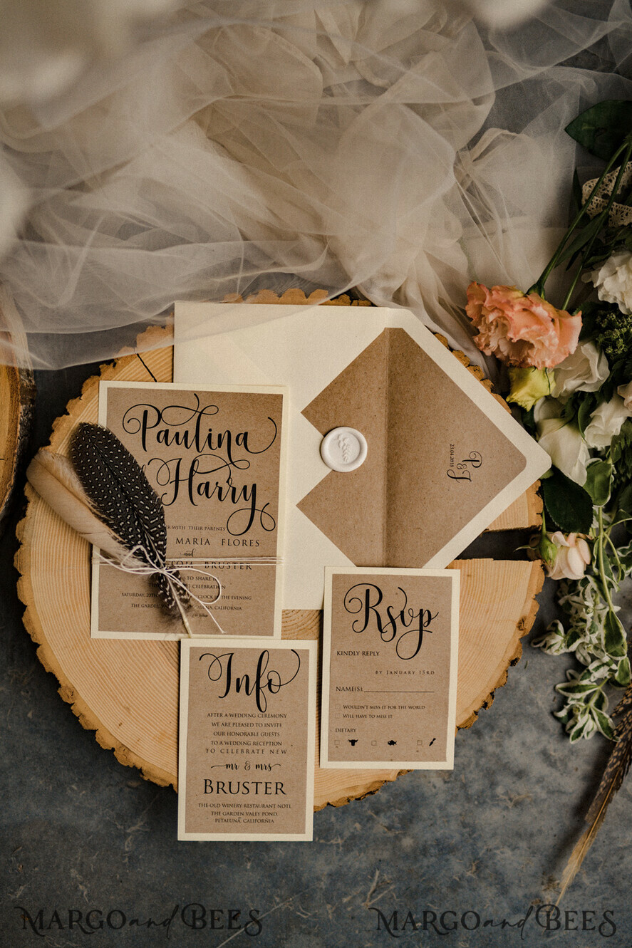 WEDDING INVITATIONS rustic / country / shabby chick Wedding invitations UK barn rustic stationery