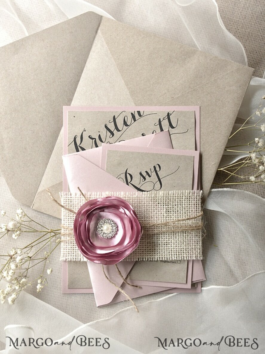 WEDDING INVITATIONS rustic / country / shabby chick Wedding invitations custom, affordable invites