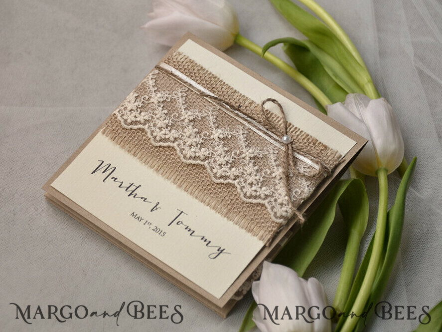 WEDDING INVITATIONS rustic / country / shabby chick Wedding invitations custom colors, vintage rustic invites