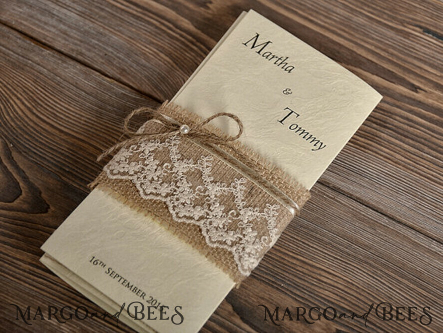 WEDDING INVITATIONS rustic / country / shabby chick Modern Wedding invitations, natural rustic stationery