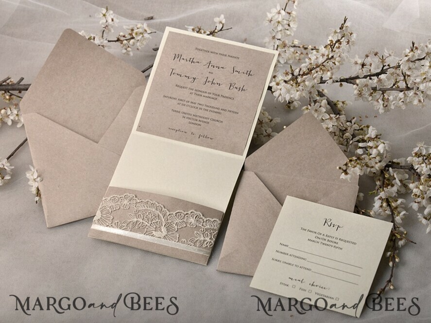 WEDDING INVITATIONS rustic / country / shabby chick Wedding invitations cards barn rustic stationery