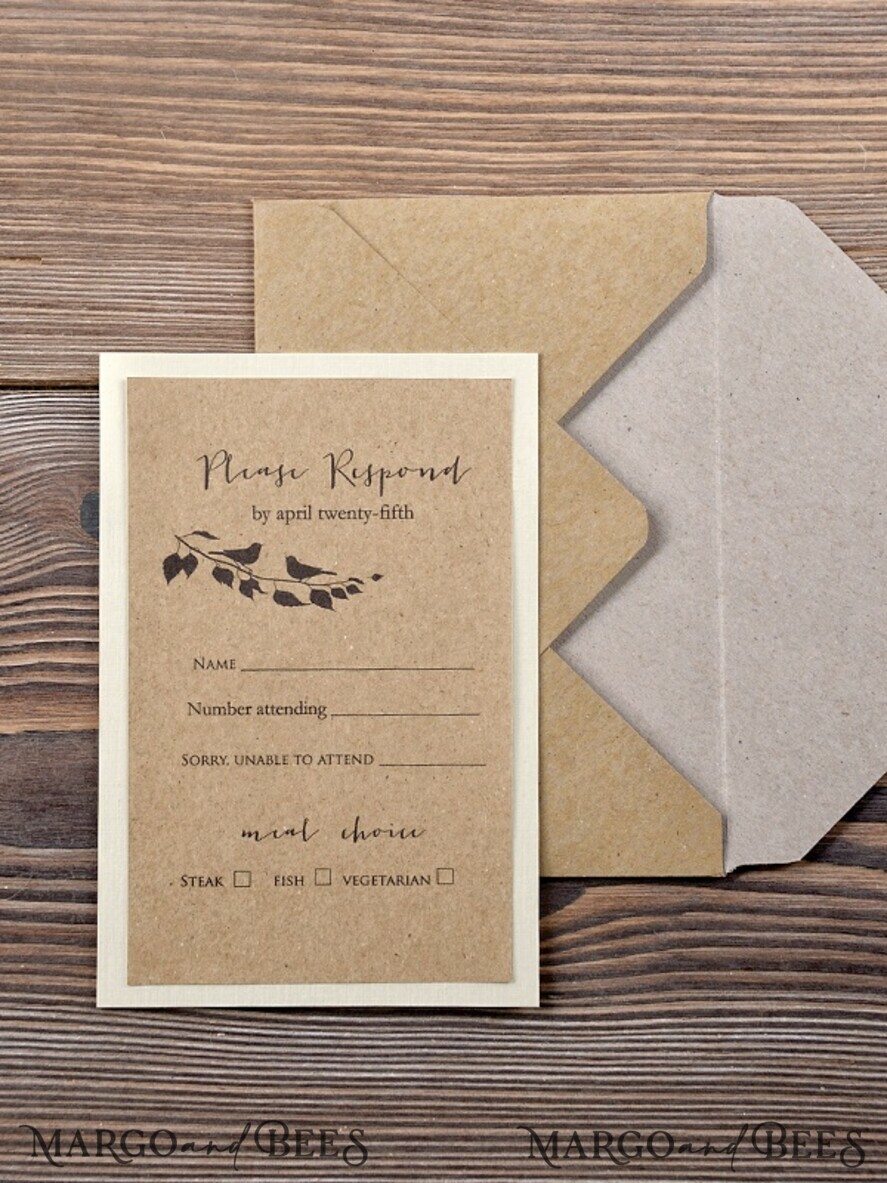 WEDDING INVITATIONS rustic / country / shabby chick Beautiful wedding invitations, burlap hessian invites