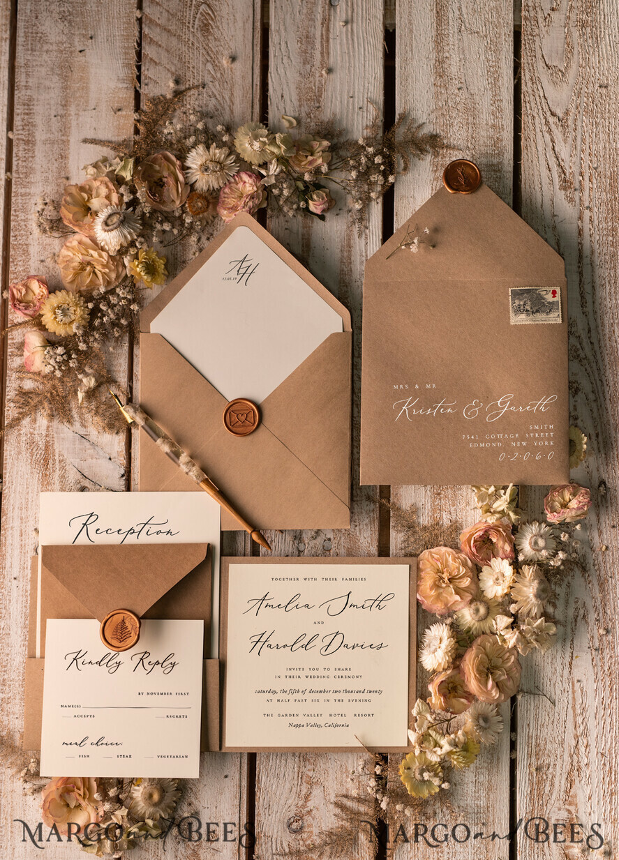 WEDDING INVITATIONS rustic / country / shabby chick Affordable wedding invitations burlap hessian invites