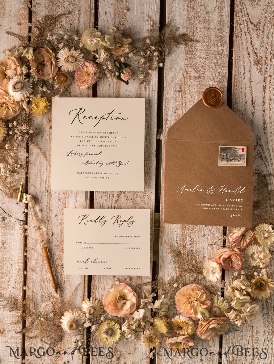 WEDDING INVITATIONS rustic / country / shabby chick Affordable wedding invitations burlap hessian invites