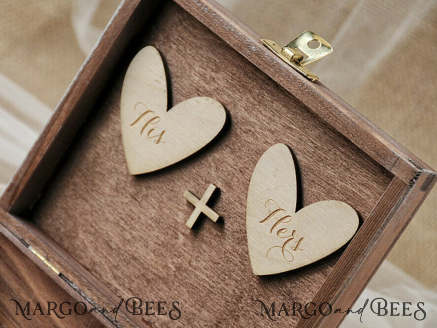 RING BEARER BOXES & PILLOWS Epoxy Wedding rings Box Presoanlised wedding Ring box for 2 or 3 rings, wood wedding ring box • rustic wedding rings box • real flowers in resin luxury ring box