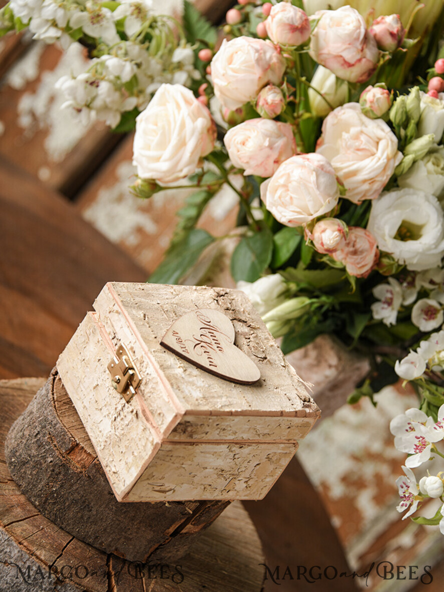 RING BEARER BOXES & PILLOWS Epoxy Wedding rings Box Presoanlised wedding Ring box for 2 or 3 rings, rustic glam wedding ring box • handmade ring bearer box • velvet luxury ring box