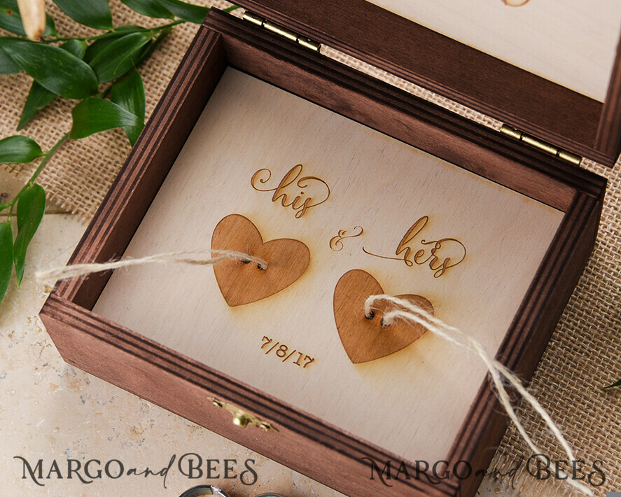RING BEARER BOXES & PILLOWS Epoxy Wedding rings Box Custom Wedding Ring box for ceremony, wooden wedding ring box • rustic ring bearer box • real flowers in resin luxury ring box