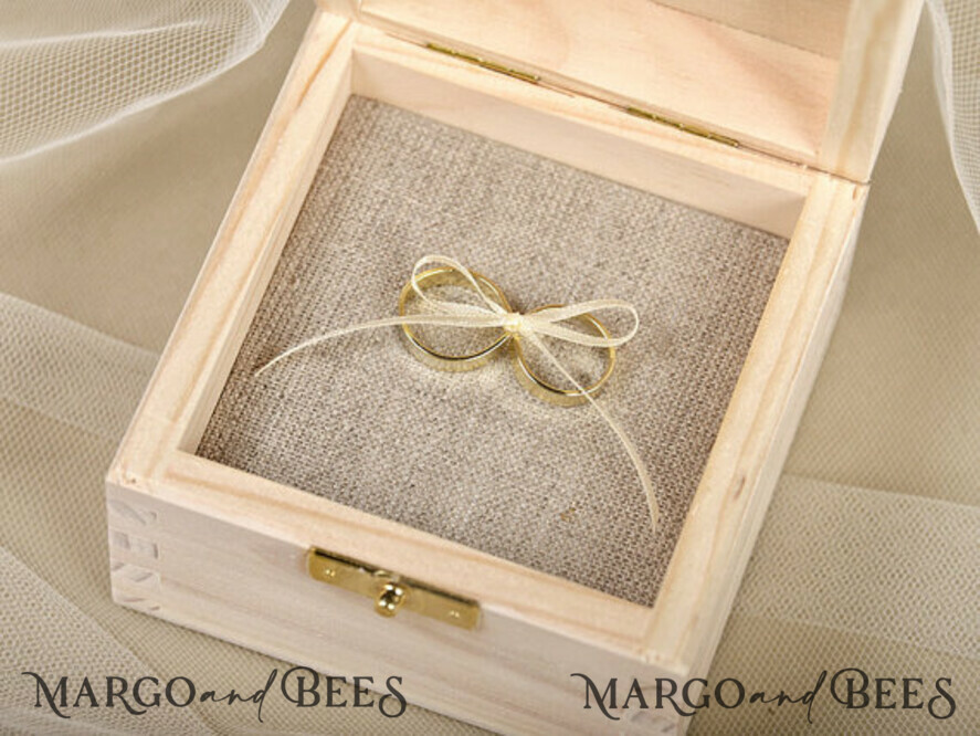 RING BEARER BOXES & PILLOWS Epoxy Wedding rings Box Presoanlised wedding Ring box for 2 or 3 rings, Handmade wedding ring box • Real Flowers ring bearer box • wood luxury ring box