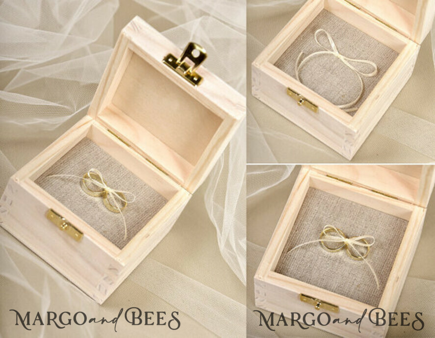 RING BEARER BOXES & PILLOWS Epoxy Wedding rings Box Personalised wedding box his and hers, wood wedding ring box • rustic wedding rings box • real flowers in resin luxury ring box