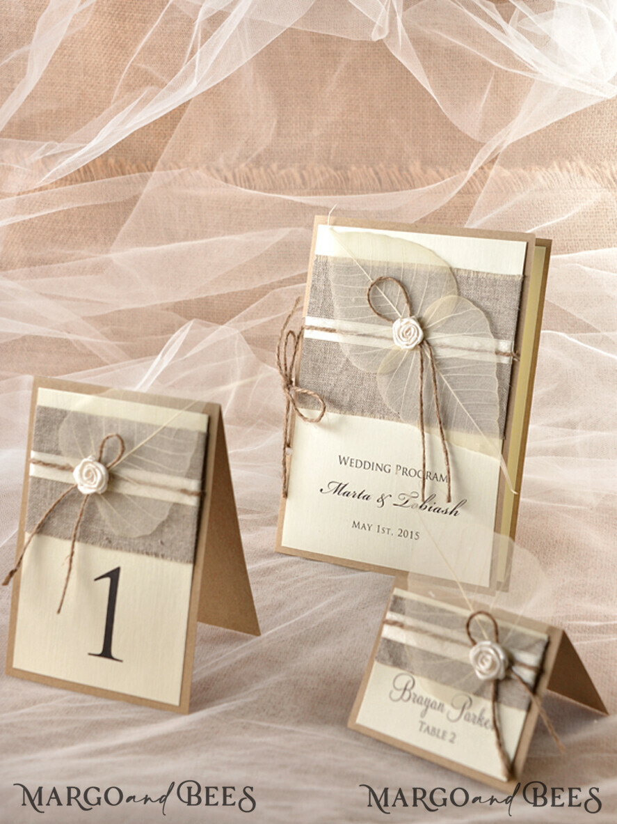 PLACE CARDS / TABLE CARDS Rustic Eco Wedding Place cards Elegant Eco Brown Wedding Place Cards with White Rose, Ivory Wedding Name Tags with Brown Burlap Twine and Dried Leaf, Rustin Wedding Stationery, Editable Text