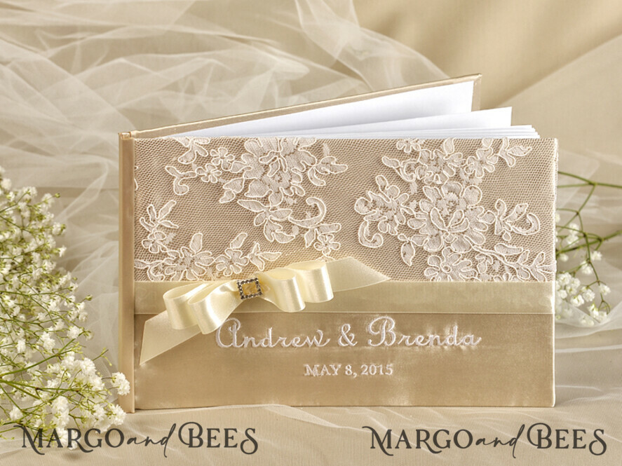 WEDDING GUEST BOOKS Vintage Floral Lace Luxury Wedding GuestBook, Vintage Lace Instant Photo Book Boho Elegant Instax Wedding Photo Guestbook