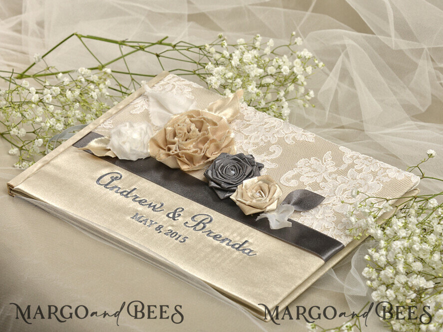 WEDDING GUEST BOOKS Vintage Floral Lace Presonalised Wedding Guest Book, Vintage Lace Instant Photo Book Boho Elegant Instax Wedding Photo Guestbook