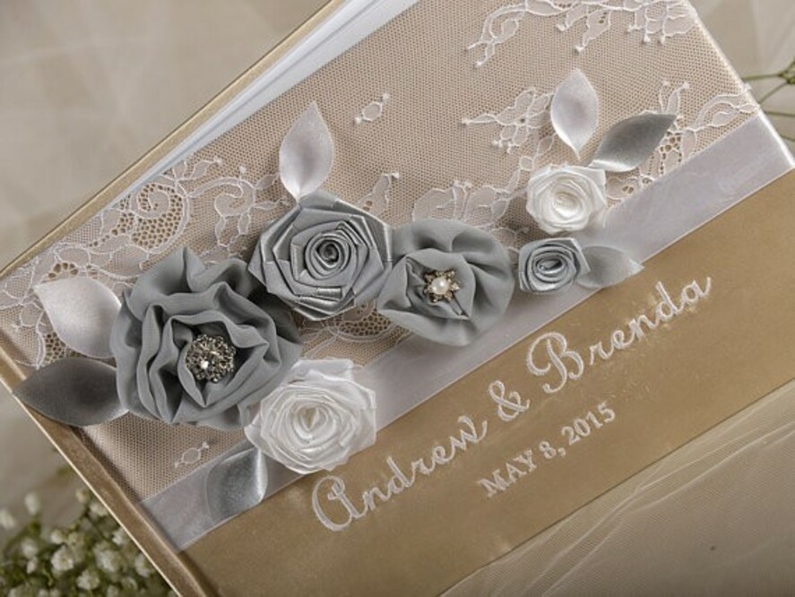 WEDDING GUEST BOOKS Vintage Floral Lace Presonalised Wedding Guest Book, Vintage Lace Instant Photo Book Boho Elegant Instax Wedding Photo Guestbook