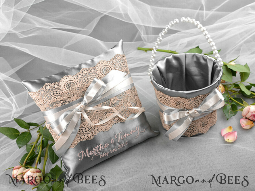 BASKET, PILLOWS & SHOES vintage pillow