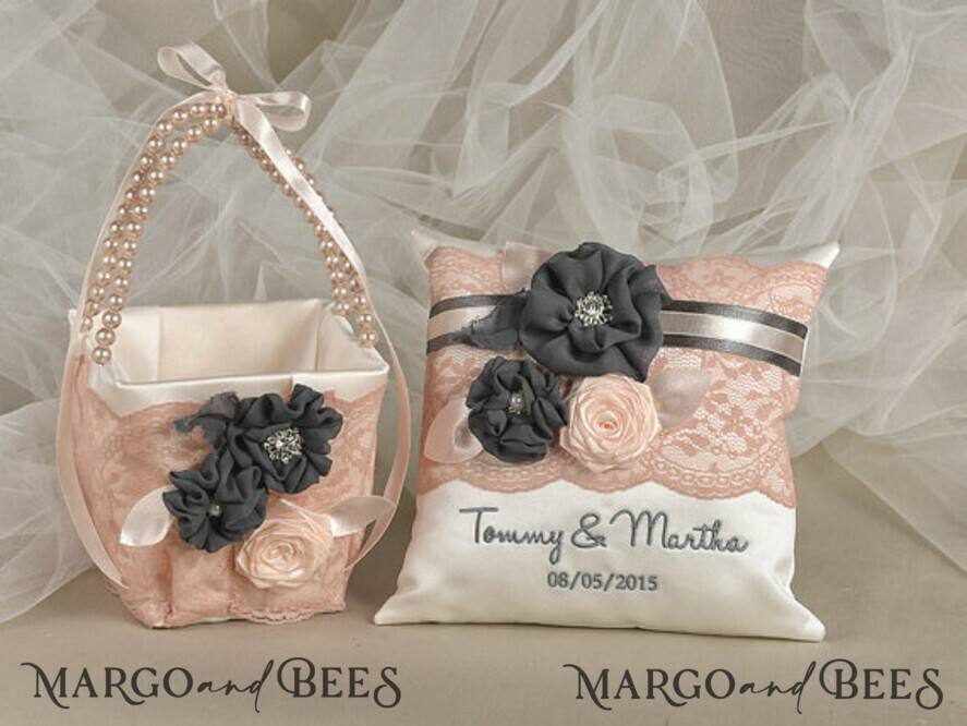 BASKET, PILLOWS & SHOES vintage pillow