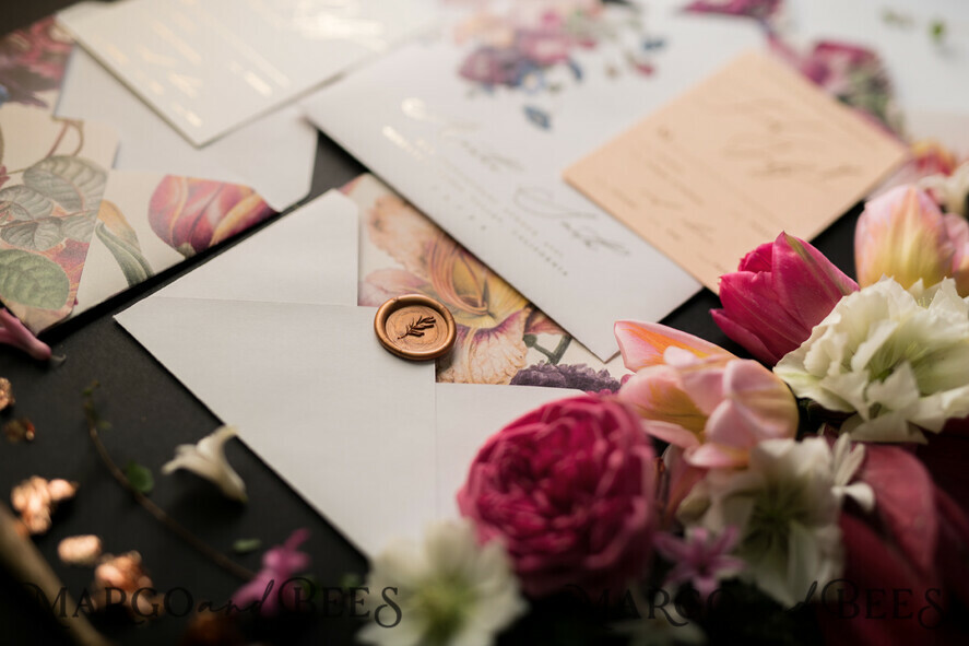 WEDDING INVITATIONS floral / boho / watercolor Stunning wedding invitations boho floral stationery elegant