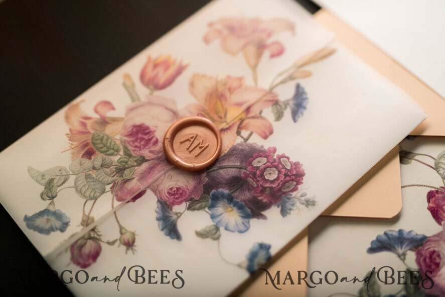 WEDDING INVITATIONS floral / boho / watercolor Stunning wedding invitations boho floral stationery elegant