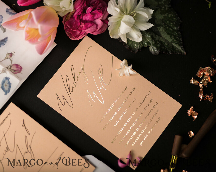 WEDDING INVITATIONS floral / boho / watercolor Stunning wedding invitations boho floral stationery elegant
