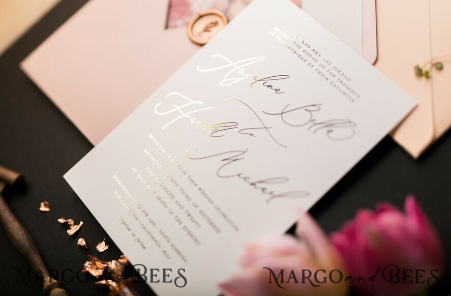 WEDDING INVITATIONS floral / boho / watercolor Stunning wedding invitations boho floral stationery elegant
